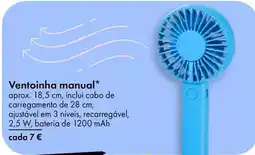 TEDi Ventoinha manual promoção