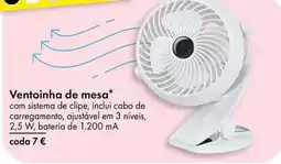 TEDi Ventoinha de mesa promoção