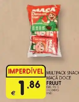 Meu Super Multipack snack maca doce fruut promoção