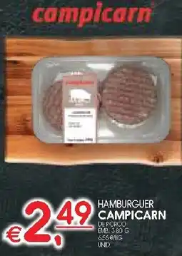 Meu Super Hamburguer campicarn de porco promoção
