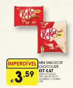 Meu Super Mini snacks de chocolate kit kat promoção