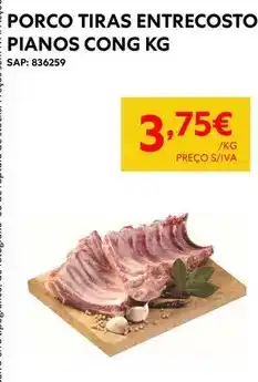 Recheio Porco tiras entrecosto pianos cong promoção