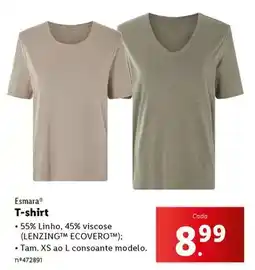Lidl Esmara - t-shirt promoção