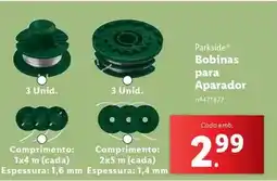 Lidl Bobinas para aparador promoção