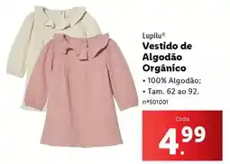 Lidl Vestido de algodão orgánico promoção