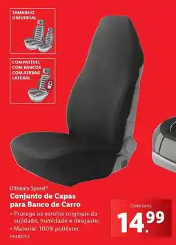 Lidl com - conjunto de capas para banco de carro promoção