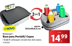 Lidl Base para portatil/ copos promoção