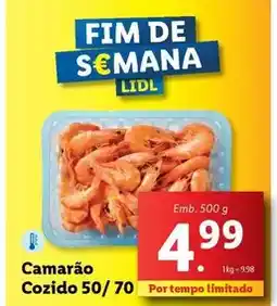 Lidl Lidl - camarão cozido promoção
