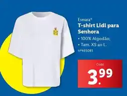 Lidl Esmara - t-shirt lidl para senhora promoção