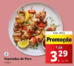 Lidl Espetadas de peru promoção