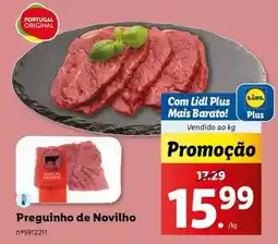 Lidl Portugal - preguinho de novilho promoção