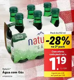 Lidl As - água com gás promoção