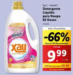 Lidl Vanish - detergente liquido para roupa 85 doses promoção
