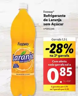 Lidl A+ - refrigerante de laranja sem açúcar promoção