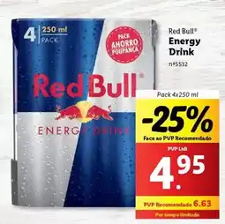 Lidl Red bull - energy drink promoção