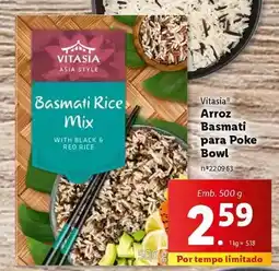 Lidl Vitasia - arroz basmati para poke bowl promoção