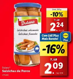 Lidl Dulano - salsichas de porco promoção