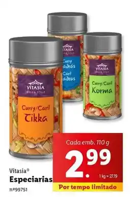 Lidl Vitasia - especiales promoção