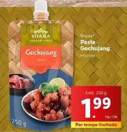 Lidl Vitasia - pasta gochujang promoção