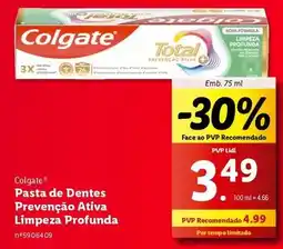 Lidl Colgate - pasta dentes prevenção ativa limpeza profunda promoção