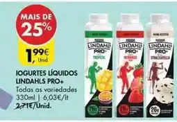 Pingo Doce Lindahls - iogurtes líquidos pro+ promoção