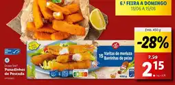 Lidl B! - panadinhos de pescada promoção