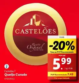 Lidl Castelões - queijo curado promoção