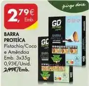 Pingo Doce Pingo doce - barra proteica promoção
