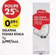 Pingo Doce Koala - gelatina folhas promoção