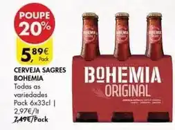 Pingo Doce Bohemia - cerveja sagres promoção