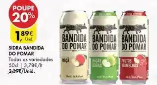 Pingo Doce Bandida do pomar - sidra promoção