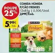 Pingo Doce Friskies - comida humida p/cão promoção