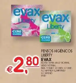 Meu Super Pensos higiénicos liberty evax promoção