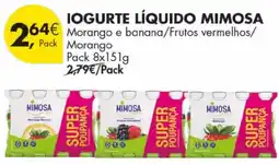 Pingo Doce Iogurte líquido mimosa promoção
