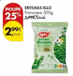 Pingo Doce Ervilhas iglo promoção