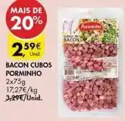 Pingo Doce Porminho - bacon cubos promoção