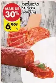 Pingo Doce Chouricao salsicor promoção