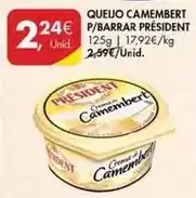 Pingo Doce Président - queijo camembert p/ barrar promoção