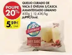 Pingo Doce Limiano - queijo curado de vaca e ovelha s/casca amanteigado promoção