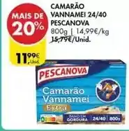 Pingo Doce Pescanova - camarão vannamei 24/40 promoção