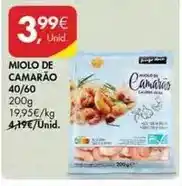 Pingo Doce Miolo de camarão promoção