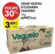 Pingo Doce Vaqueiro - creme vegetal p/culinaria promoção