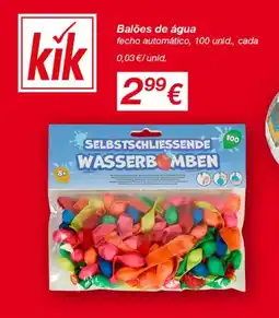 kik Balões de água promoção