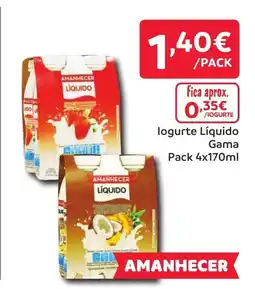 Amanhecer logurte Líquido Gama promoção