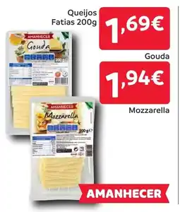 Amanhecer Queijos Fatias Mozzarella promoção