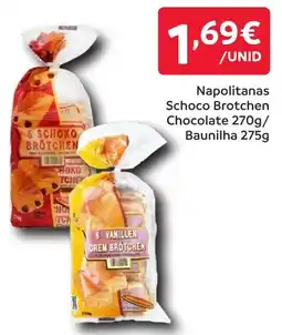 Amanhecer Napolitanas Schoco Brotchen promoção