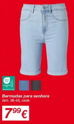 kik Bermudas para senhora promoção