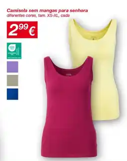 kik Camisola sem mangas para senhora promoção