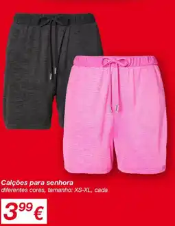 kik Calções para senhora promoção