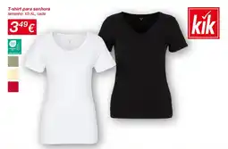 kik T-shirt para senhora promoção